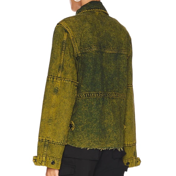 RARE! NWT ALL SAINTS MILITARY FINCH JACKET - size 4 S/M leather - Picture 3 of 6